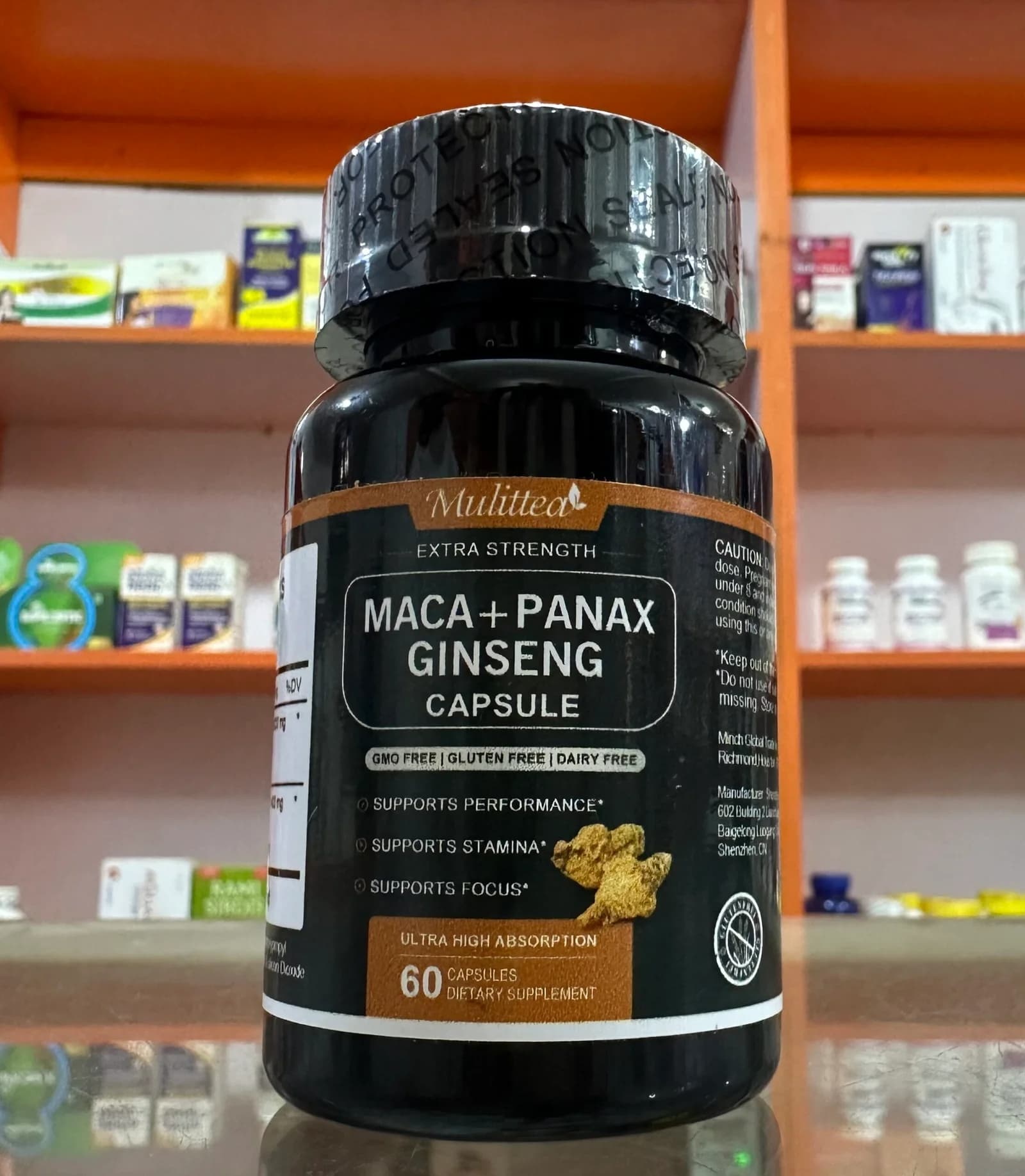 Mulitea Maca + Panax Ginseng x60 Capsules